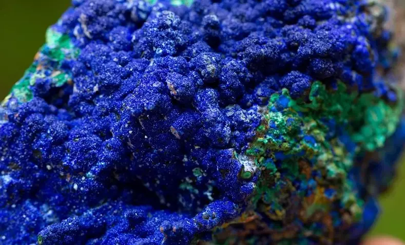 Azurite crystal