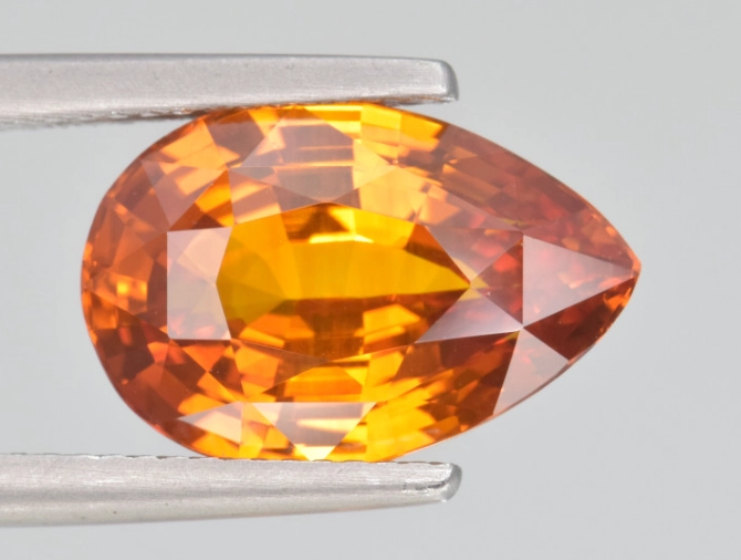 orange sapphire called