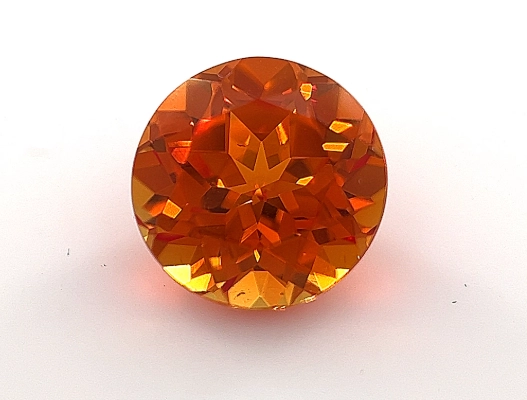 orange sapphire raw crystals