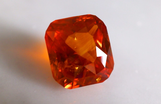 orange sapphire value