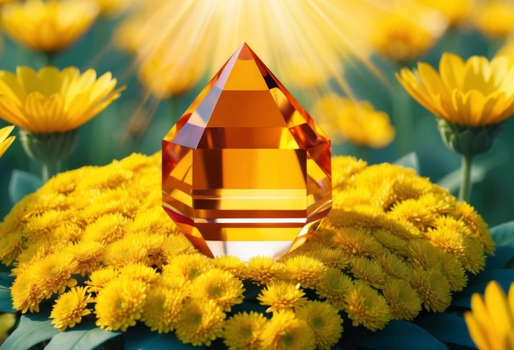 What does citrine crystal attract?
