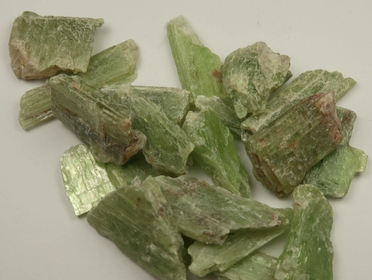 green kyanite crystal