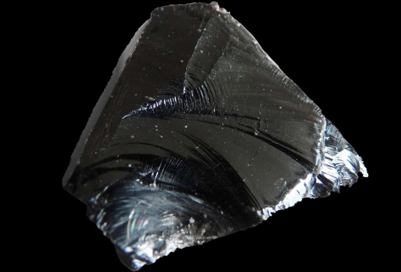 black obsidian crystal