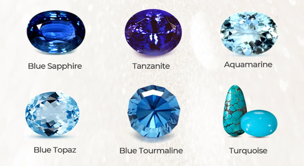 blue gemstones list