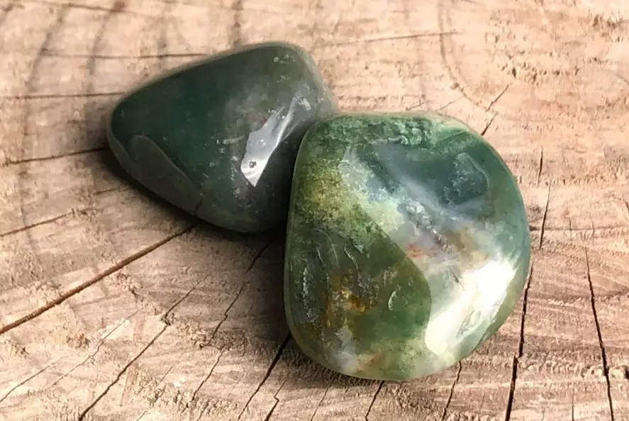 green moss agate value