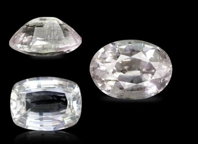 natural white sapphire